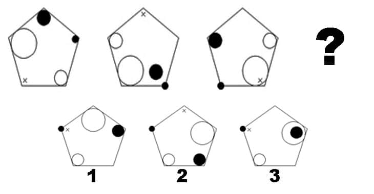 Какой пятиугольник продолжает ряд?