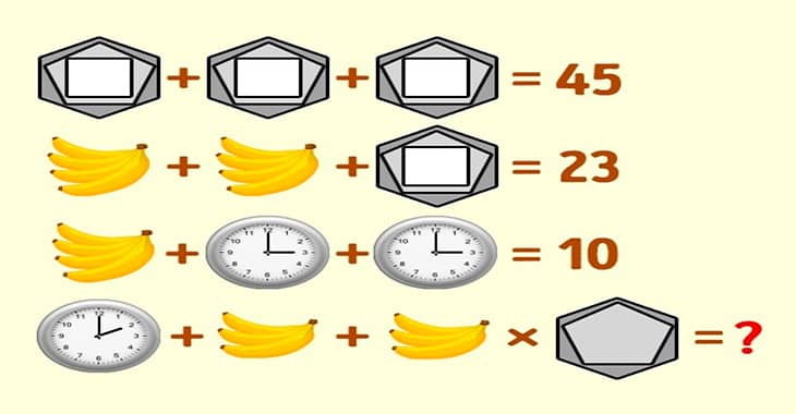 Тест на логику с бананами и часами